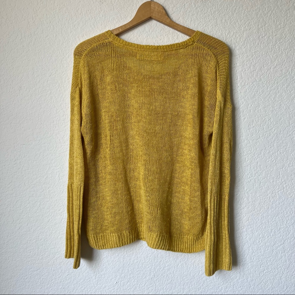 SOLD Anthropologie Sparrow Yellow Knit Sweater - Picture 5 of 8